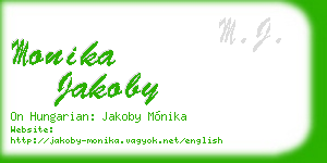 monika jakoby business card